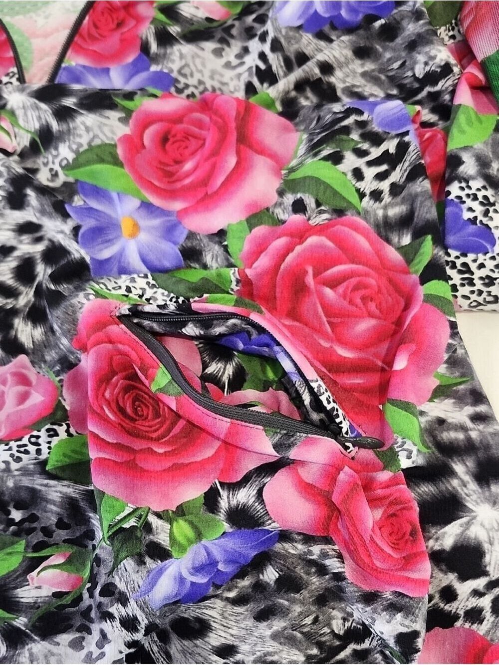 IBKUL Jovanna Vibrant Floral Print Long Sleeve Dress Size XL Golf Outdoor UPF50+ - Picture 5 of 8